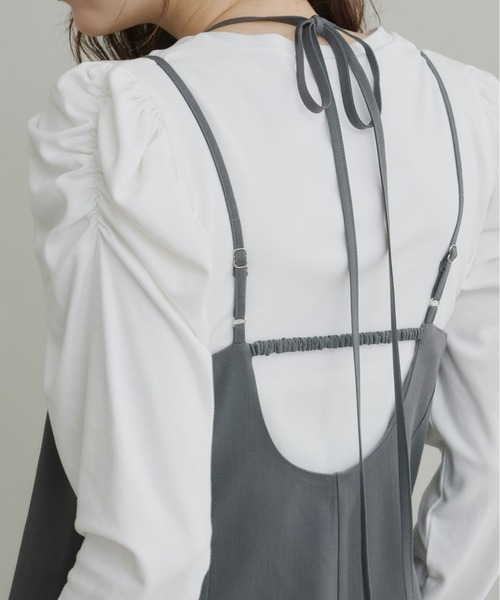 Olu.（オルドット）の「ダブルストラップオールインワン（つなぎ/オールインワン・レディース・ベージュ/チャコールグレー・0/1）」の20枚目の写真