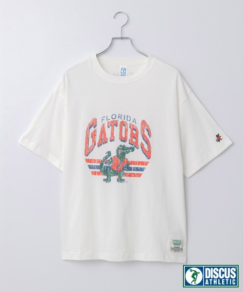 DISCUS ATHLETIC(ディスカス アスレチック)の「【DISCUS×University】ヴィンテージライクカレッジデザインプリントオーバーサイズ半袖Tシャツ(Tシャツ/カットソー・レディース・ホワイト系2/ホワイト系1/グレー系1/ブラック系1/スミクロ/ネイビー/ホワイト/ブラウン/ホワイト系/ターコイズブルー/ネイビー系/グレー系/ホワイト系3/オートミール/ブルー系/ブラック系・M/L)」の19枚目の写真