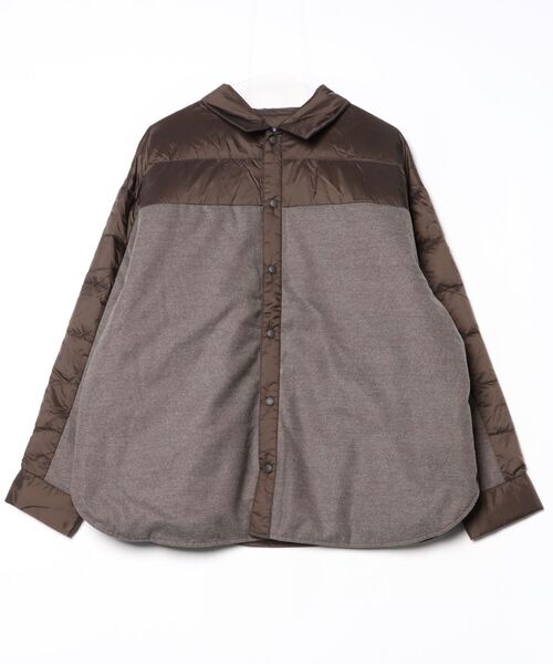 is-ness（イズネス）の「【is-ness】イズネス DOWN SHIRT （is-ness x TAION）（シャツ/ブラウス・メンズ・アイボリー/ブラック/ブラウン・MEDIUM/LARGE）」の3枚目の写真