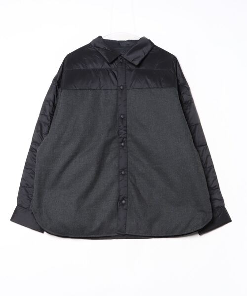 is-ness（イズネス）の「【is-ness】イズネス DOWN SHIRT （is-ness x TAION）（シャツ/ブラウス・メンズ・アイボリー/ブラック/ブラウン・MEDIUM/LARGE）」の2枚目の写真