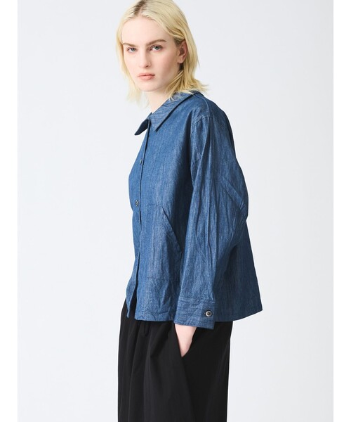 ☆sheep☆さま mizuiroind デニムコンパクトシャツ デニムシャツ ☆sheep☆さま mizuiroind デニムコンパクトシャツ デニムシャツ
