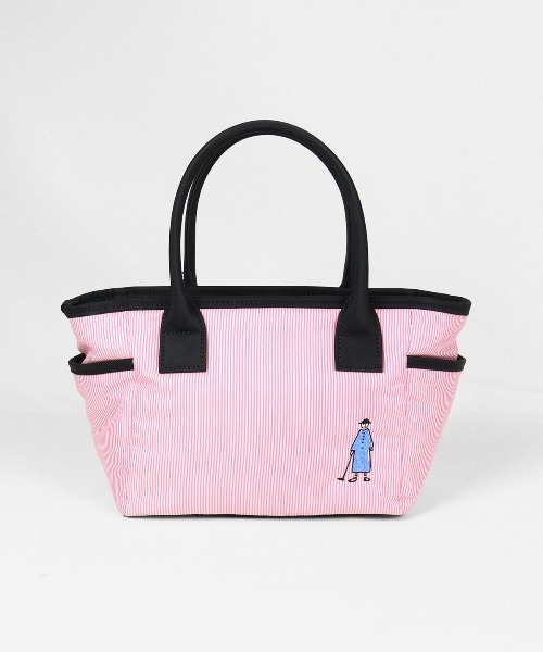 セール】ストライプ柄刺繍バッグ（ゴルフグッズ）｜Picone CLUB