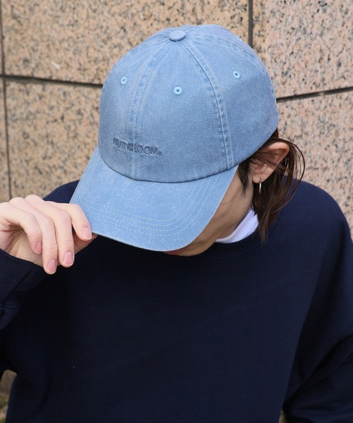 FRUIT OF THE LOOM(フルーツオブザルーム)の「FRUIT OF THE LOOM/フルーツオブザルーム PIGMENT LOGO LOW CAP キャップ(キャップ・メンズ・ブルー/チャコール/ベージュ/グリーン/ピンク/ブラウン・FREE)」の5枚目の写真