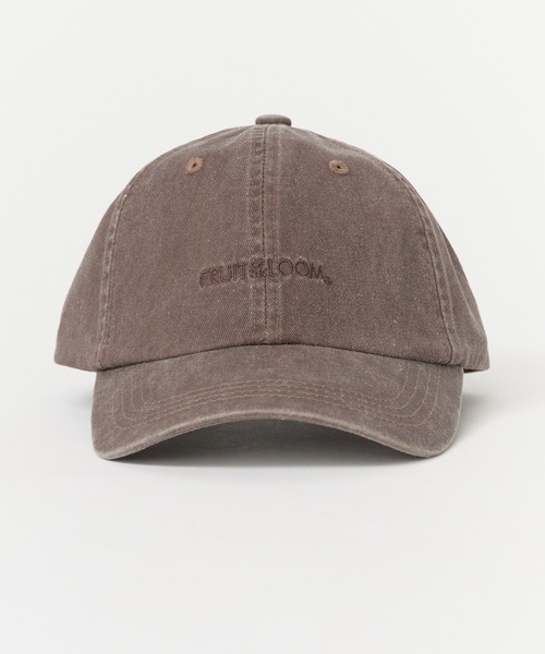 FRUIT OF THE LOOM(フルーツオブザルーム)の「FRUIT OF THE LOOM/フルーツオブザルーム PIGMENT LOGO LOW CAP キャップ(キャップ・メンズ・ブルー/チャコール/ベージュ/グリーン/ピンク/ブラウン・FREE)」の20枚目の写真