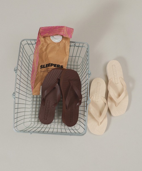 Demi-Luxe BEAMS(デミルクス ビームス)の「SLEEPERS / Tapered platform サンダル(サンダル・レディース・ブラック/ホワイト系その他5/ブラウン・37/36/39/38)」の22枚目の写真