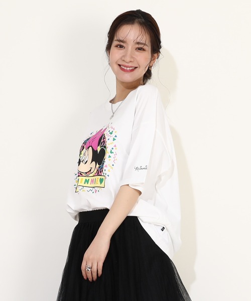 Disney(ディズニー)の「【綿100%】 親子お揃い ディズニー カラフルBIGフェイスTシャツ 0291A(Tシャツ/カットソー・メンズ・ブラック×レッド/その他9・S/M/L/XL)」の13枚目の写真