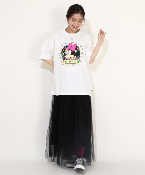 Disney(ディズニー)の「【綿100%】 親子お揃い ディズニー カラフルBIGフェイスTシャツ 0291A(Tシャツ/カットソー・メンズ・ブラック×レッド/その他9・S/M/L/XL)」の7枚目の写真