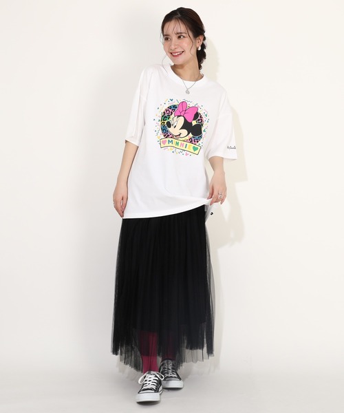 Disney(ディズニー)の「【綿100%】 親子お揃い ディズニー カラフルBIGフェイスTシャツ 0291A(Tシャツ/カットソー・メンズ・ブラック×レッド/その他9・S/M/L/XL)」の8枚目の写真