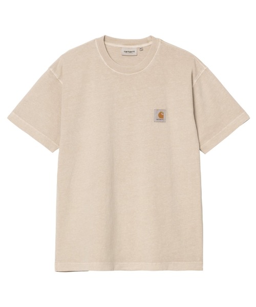 Carhartt WIP(カーハートダブリューアイピー)の「Carhartt WIP/カーハートダブリューアイピー 半袖Tシャツ ワンポイント S/S NELSON T-SHIRT I029949(Tシャツ/カットソー・メンズ・スモークグレー/ベージュ/キャメル・M/L/XL)」の3枚目の写真