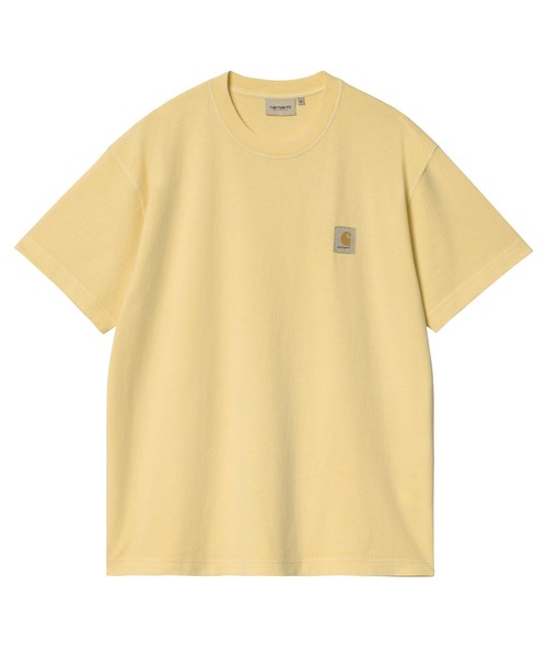 Carhartt WIP(カーハートダブリューアイピー)の「Carhartt WIP/カーハートダブリューアイピー 半袖Tシャツ ワンポイント S/S NELSON T-SHIRT I029949(Tシャツ/カットソー・メンズ・スモークグレー/ベージュ/キャメル・M/L/XL)」の1枚目の写真
