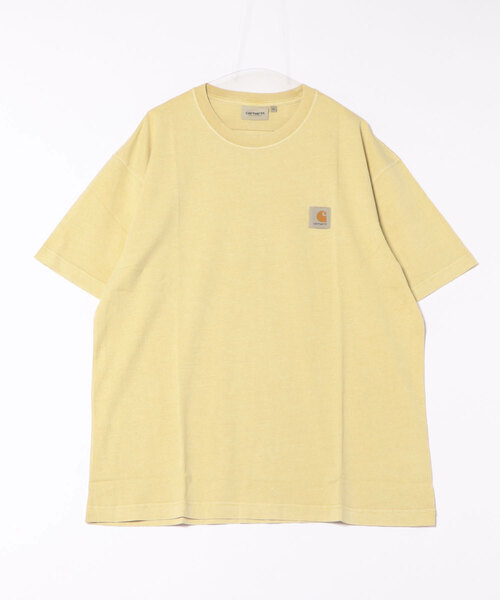 Carhartt WIP(カーハートダブリューアイピー)の「Carhartt WIP/カーハートダブリューアイピー 半袖Tシャツ ワンポイント S/S NELSON T-SHIRT I029949(Tシャツ/カットソー・メンズ・スモークグレー/ベージュ/キャメル・M/L/XL)」の6枚目の写真
