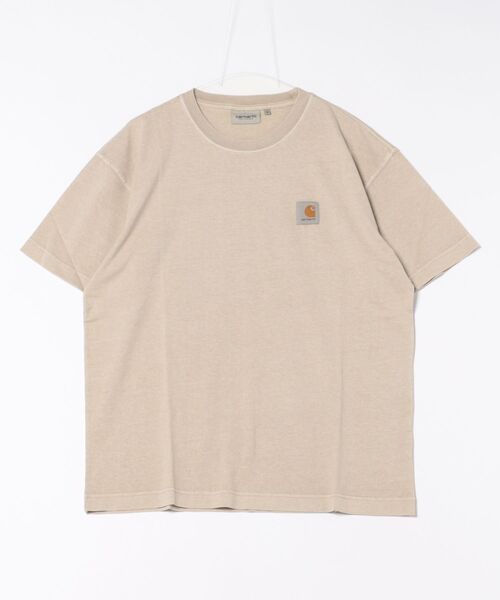 Carhartt WIP(カーハートダブリューアイピー)の「Carhartt WIP/カーハートダブリューアイピー 半袖Tシャツ ワンポイント S/S NELSON T-SHIRT I029949(Tシャツ/カットソー・メンズ・スモークグレー/ベージュ/キャメル・M/L/XL)」の7枚目の写真