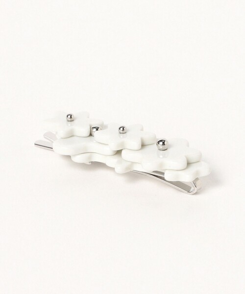 BEAMS BOY（ビームスボーイ）の「ATOLASOLAS / wave hair pin（バレッタ/ヘアクリップ・レディース・ブラック/ホワイト・ONE SIZE）」の4枚目の写真