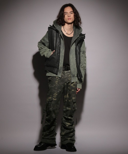 HARE（ハレ）の「【UNDERGROUND MODE】フードベスト(HARE)（その他アウター・メンズ・ブラック・FREE）」の4枚目の写真