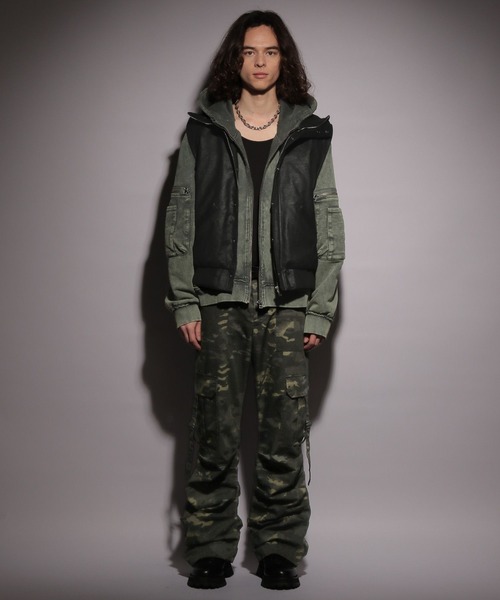 HARE（ハレ）の「【UNDERGROUND MODE】フードベスト(HARE)（その他アウター・メンズ・ブラック・FREE）」の5枚目の写真