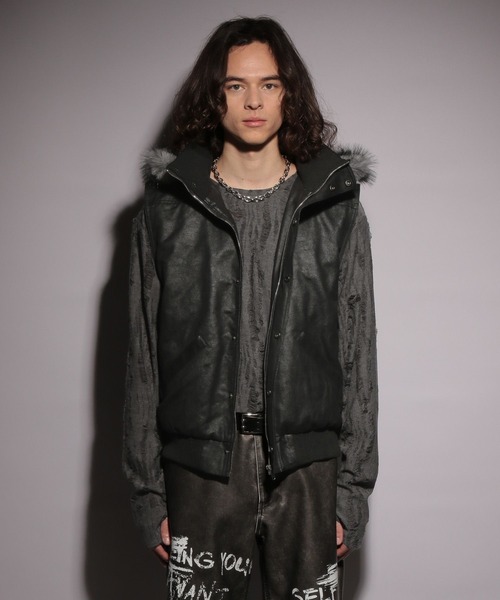 HARE（ハレ）の「【UNDERGROUND MODE】フードベスト(HARE)（その他アウター・メンズ・ブラック・FREE）」の6枚目の写真