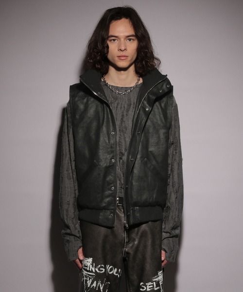 HARE（ハレ）の「【UNDERGROUND MODE】フードベスト(HARE)（その他アウター・メンズ・ブラック・FREE）」の8枚目の写真