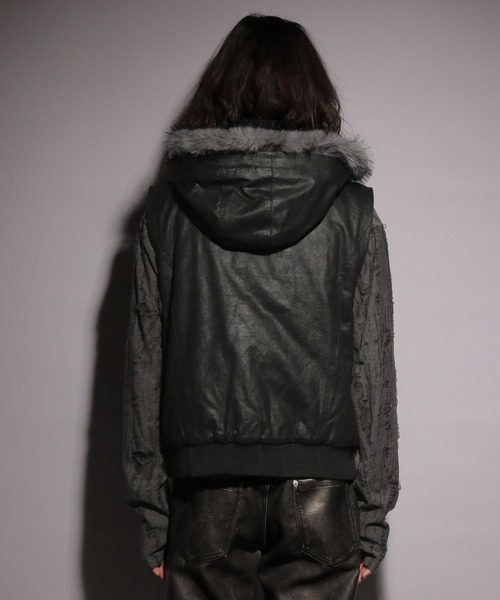 HARE（ハレ）の「【UNDERGROUND MODE】フードベスト(HARE)（その他アウター・メンズ・ブラック・FREE）」の15枚目の写真