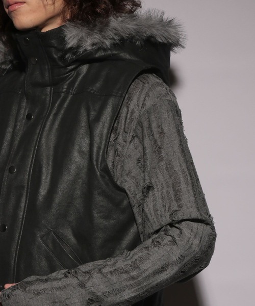 HARE（ハレ）の「【UNDERGROUND MODE】フードベスト(HARE)（その他アウター・メンズ・ブラック・FREE）」の17枚目の写真