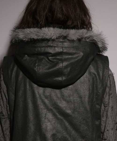 HARE（ハレ）の「【UNDERGROUND MODE】フードベスト(HARE)（その他アウター・メンズ・ブラック・FREE）」の21枚目の写真