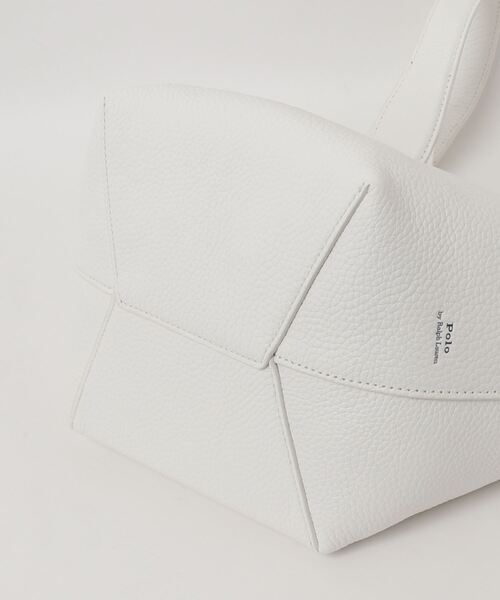 POLO RALPH LAUREN トートバッグ polo play ホワイト Polo Play レザー トート（トートバッグ）｜POLO RALPH LAUREN（ポロ