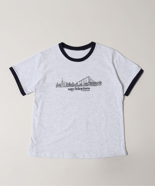 WC(ダブル シー)の「プリントリンガーTシャツ(Tシャツ/カットソー・レディース・グレー/ブラック・FREE)」の10枚目の写真