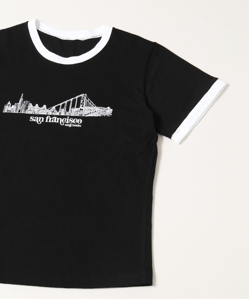 WC(ダブル シー)の「プリントリンガーTシャツ(Tシャツ/カットソー・レディース・グレー/ブラック・FREE)」の13枚目の写真