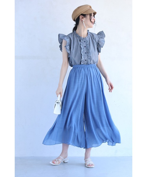 えっちゃん　♡ゆるゆるぶかぶかワイドパンツ♡  ハンドメイド tuck wide chino pants/2color/2size | F A S H I R U