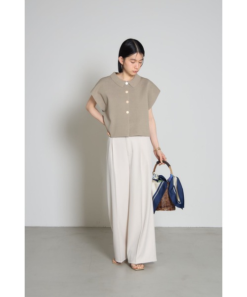 衿付きニットトップス（その他アウター）｜&. NOSTALGIA（アンドドット