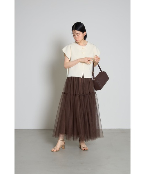 衿付きニットトップス（その他アウター）｜&. NOSTALGIA（アンドドット