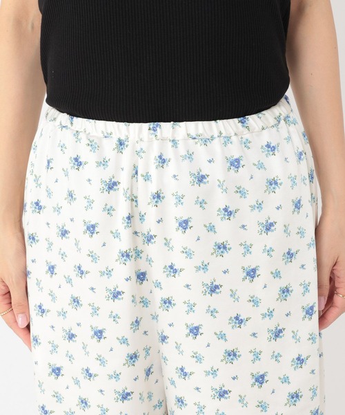 studio CLIP（スタディオクリップ）の「《days》サテンプリントパンツ（その他パンツ・レディース・ホワイト/ブラウン・FREE）」の8枚目の写真