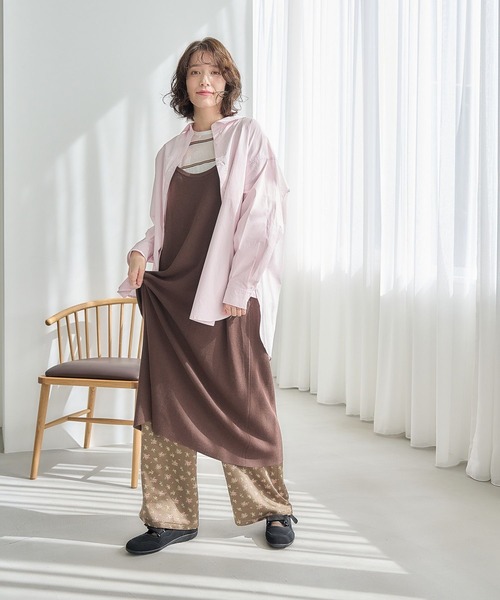 studio CLIP（スタディオクリップ）の「《days》サテンプリントパンツ（その他パンツ・レディース・ホワイト/ブラウン・FREE）」の20枚目の写真