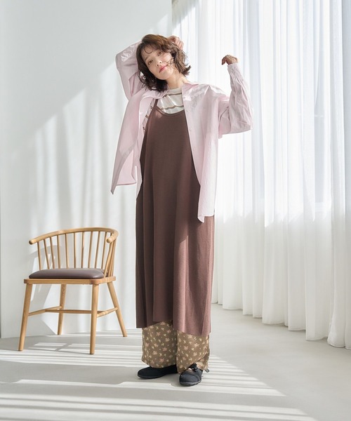 studio CLIP（スタディオクリップ）の「《days》サテンプリントパンツ（その他パンツ・レディース・ホワイト/ブラウン・FREE）」の19枚目の写真