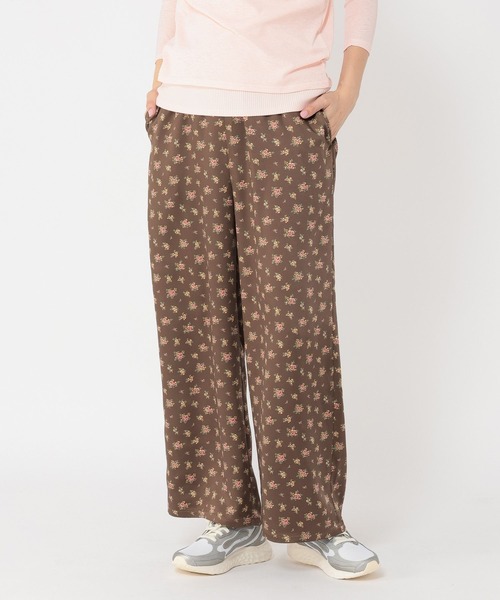 studio CLIP（スタディオクリップ）の「《days》サテンプリントパンツ（その他パンツ・レディース・ホワイト/ブラウン・FREE）」の18枚目の写真