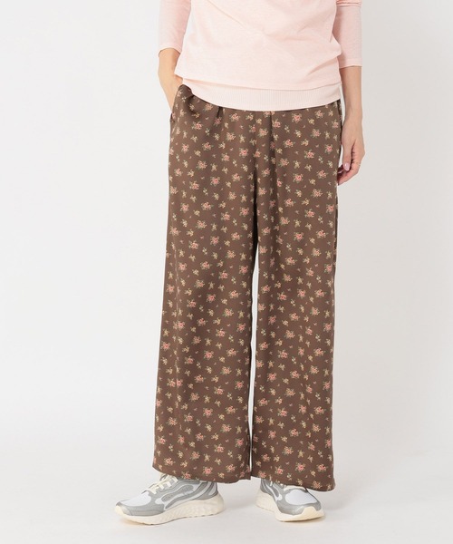 studio CLIP（スタディオクリップ）の「《days》サテンプリントパンツ（その他パンツ・レディース・ホワイト/ブラウン・FREE）」の16枚目の写真