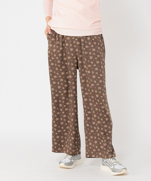 studio CLIP（スタディオクリップ）の「《days》サテンプリントパンツ（その他パンツ・レディース・ホワイト/ブラウン・FREE）」の15枚目の写真