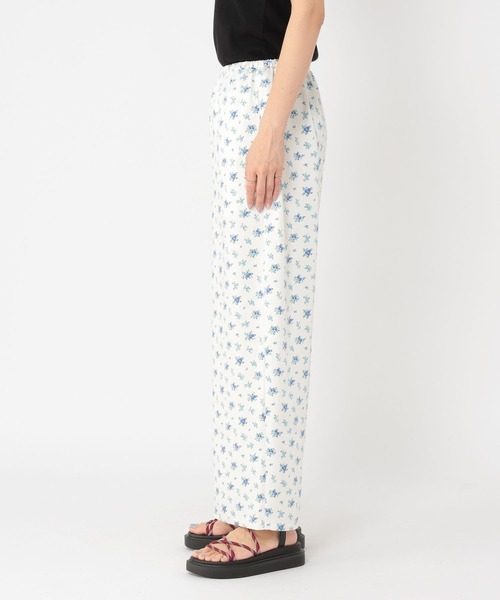 studio CLIP（スタディオクリップ）の「《days》サテンプリントパンツ（その他パンツ・レディース・ホワイト/ブラウン・FREE）」の10枚目の写真