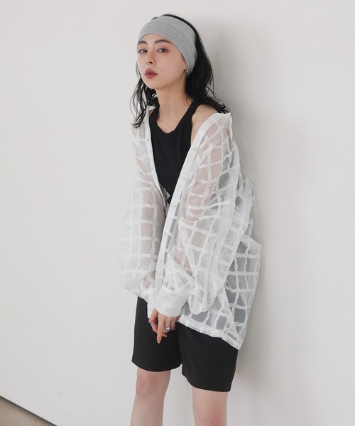 ブラウス シャツ vacances mesh shirt / バカンスメッシュシャツ レディース vacances mesh shirt / バカンスメッシュシャツ（シャツ