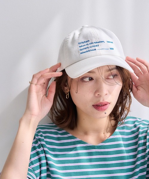 studio CLIP（スタディオクリップ）の「【抗菌防臭】アドレスロゴキャップ（キャップ・レディース・ピンク/ライトグリーン/ブラック/オフホワイト・FREE）」の2枚目の写真