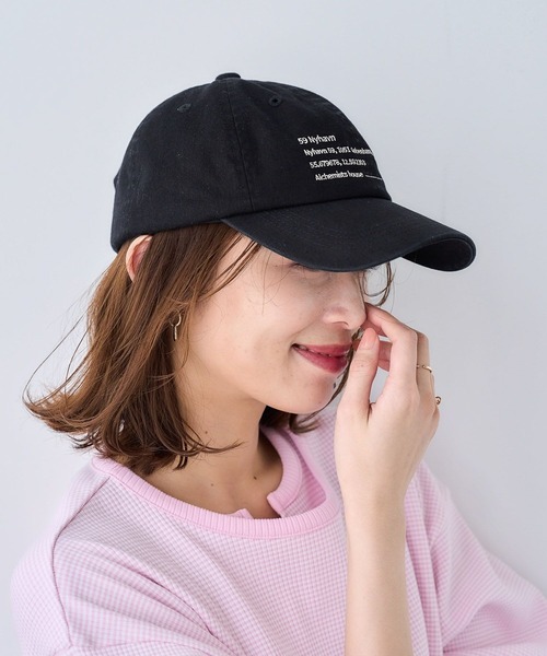 studio CLIP（スタディオクリップ）の「【抗菌防臭】アドレスロゴキャップ（キャップ・レディース・ピンク/ライトグリーン/ブラック/オフホワイト・FREE）」の3枚目の写真