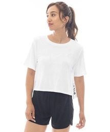 BILLABONG レディース 【ACTIVE】 ACTIVE CROPPED MESH TEE アクティブウェア 【2025年春夏モデル】/ビラボンショート丈トレーニングT半袖シャツ