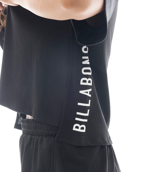 BILLABONG(ビラボン)の「BILLABONG レディース 【ACTIVE】 ACTIVE CROPPED MESH TEE アクティブウェア 【2025年春夏モデル】/ビラボンショート丈トレーニングT半袖シャツ(Tシャツ/カットソー・レディース・ブラック/ホワイト・MEDIUM)」の8枚目の写真