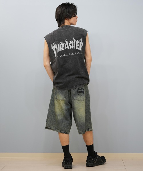 THRASHER(スラッシャー)の「【ムラサキスポーツ限定】THRASHER/スラッシャー タンクトップ ビックシルエット 253TH1ST046(タンクトップ・メンズ・ブラック系その他2/ブラック系その他3/ブラック系その他・M/L/XL)」の13枚目の写真