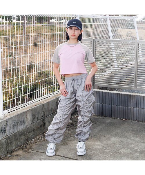 algy（アルジー）の「メタルロゴラグラン半袖T（Tシャツ/カットソー・キッズ・ピンク/ブラック/オフホワイト・SMALL/MEDIUM/X-SMALL/XX-SMALL）」の11枚目の写真