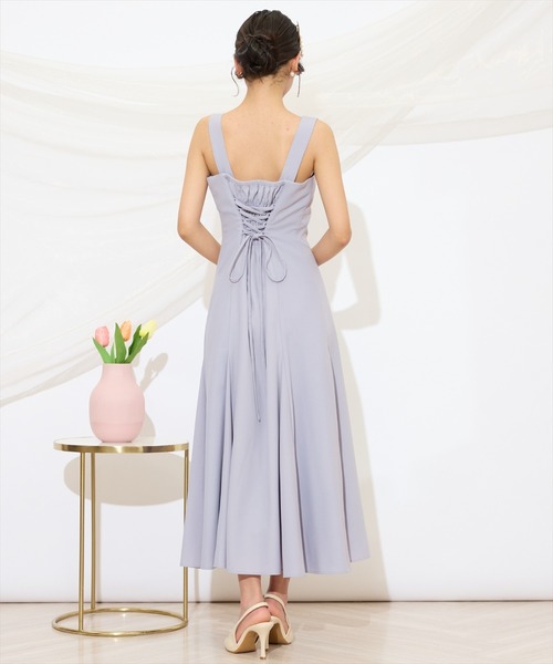 WILLSELECTION(ウィルセレクション)の「バックレースアップワンピース(ドレス・レディース・ブラック/サックスブルー/アイボリー/ピンク/ミント・FREE)」の18枚目の写真