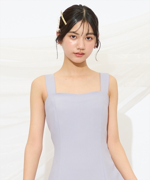 WILLSELECTION(ウィルセレクション)の「バックレースアップワンピース(ドレス・レディース・ブラック/サックスブルー/アイボリー/ピンク/ミント・FREE)」の17枚目の写真