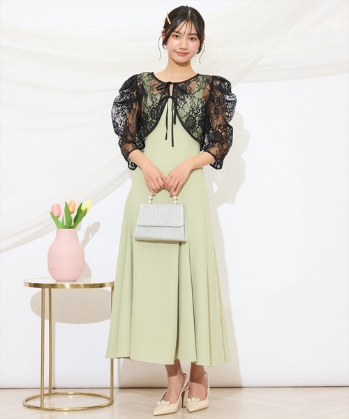 WILLSELECTION(ウィルセレクション)の「バックレースアップワンピース(ドレス・レディース・ブラック/サックスブルー/アイボリー/ピンク/ミント・FREE)」の22枚目の写真