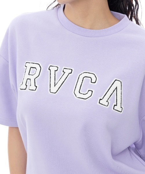 RVCA(ルーカ)の「RVCA レディース PATCHED RVCA SS DRESS ワンピース 【2025年春夏モデル】/ルーカビッグロゴワンピ(ワンピース・レディース・オフホワイト/ブラック/パープル・SMALL/MEDIUM)」の12枚目の写真