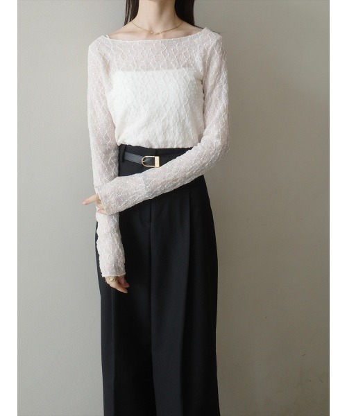 amel（エイメル）の「クラシックレースシアートップス/アイボリー（シャツ/ブラウス・レディース・アイボリー・FREE）」の12枚目の写真