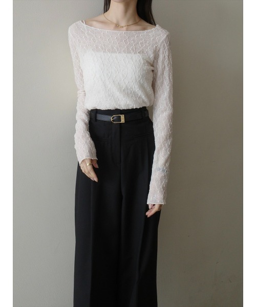 amel（エイメル）の「クラシックレースシアートップス/アイボリー（シャツ/ブラウス・レディース・アイボリー・FREE）」の13枚目の写真